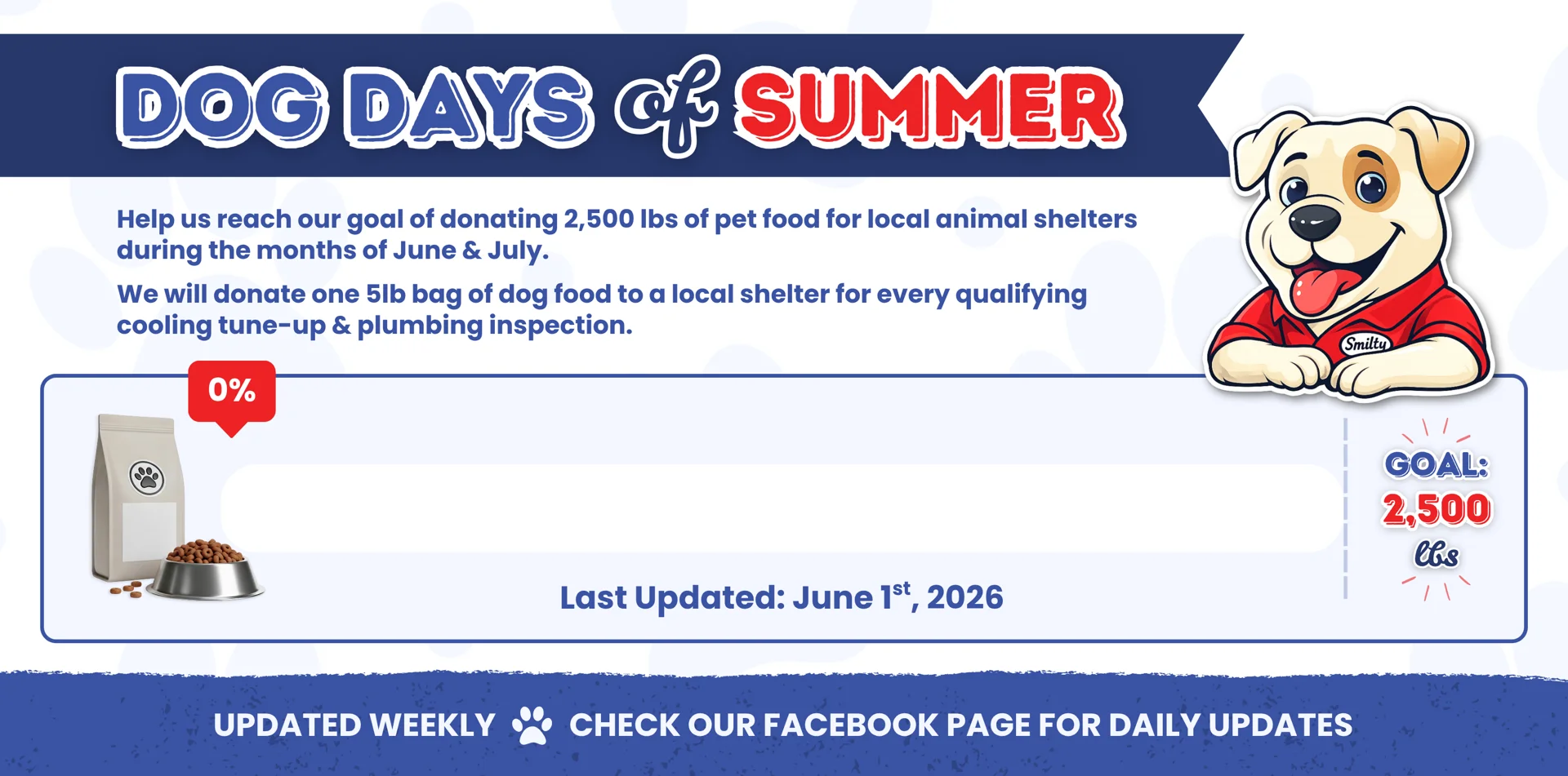 Dog days of summer goal tracker